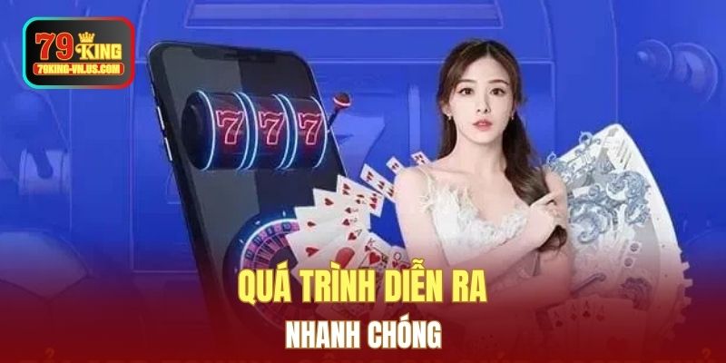 Quá trình diễn ra nhanh chóng